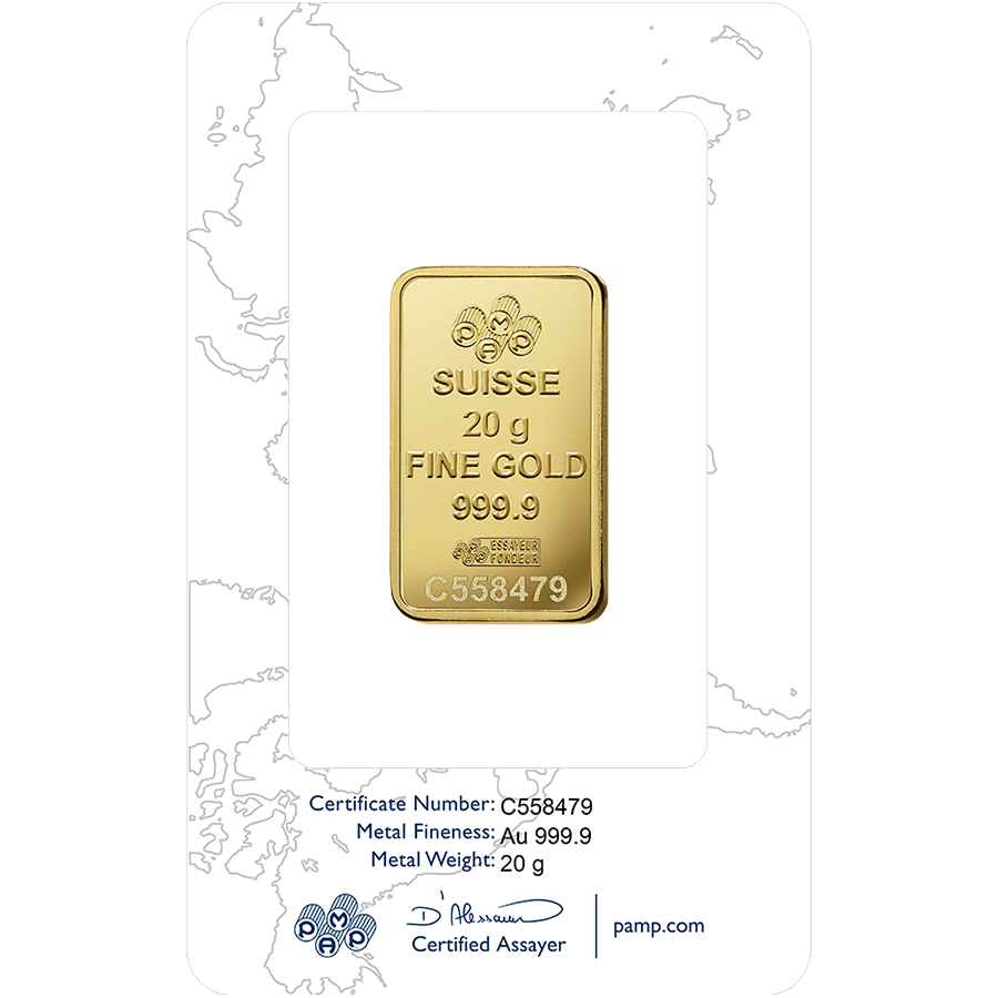 20 gram Gold Bar - PAMP Suisse Rosa thumbnail 2