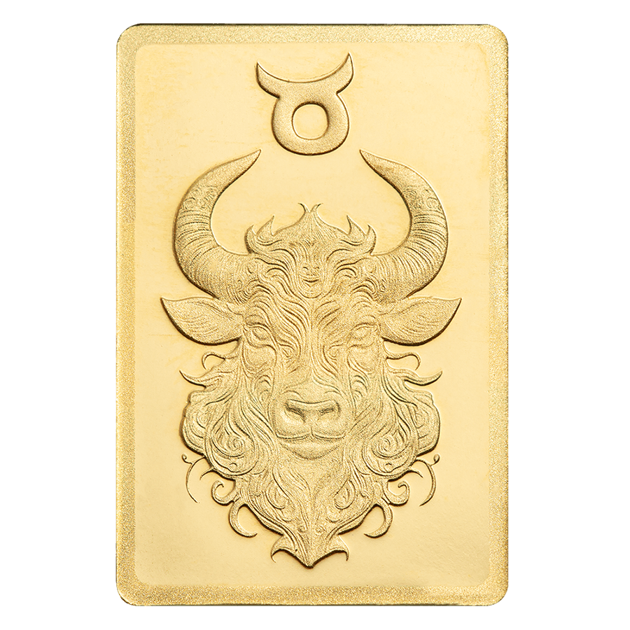0.5 gram Gold Bar - Zodiac Taurus thumbnail 3