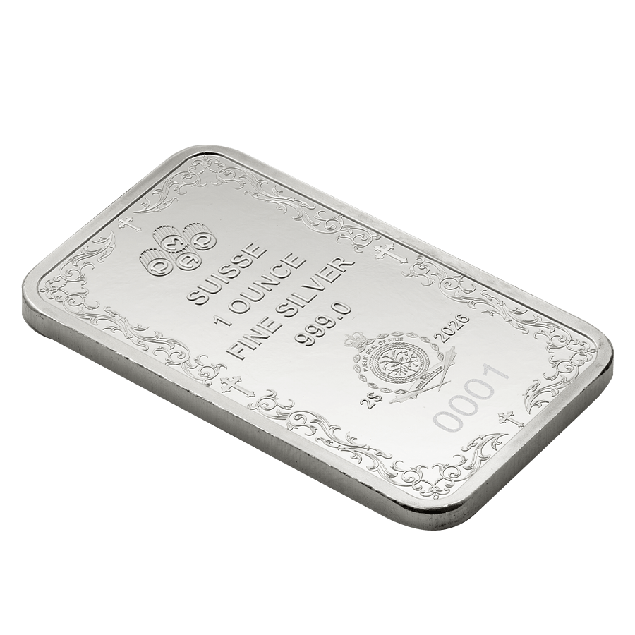 1 ounce Bar-Shaped Silver Coin - Christian Cross thumbnail 8