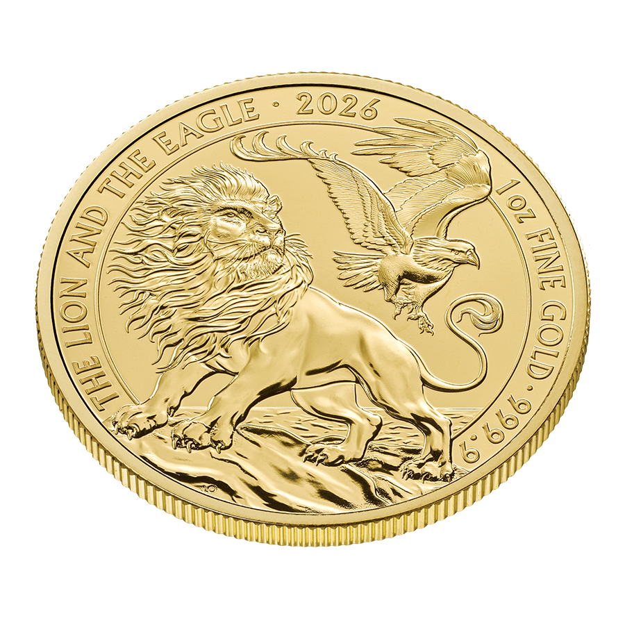 1 ounce Gold Coin - The Lion and the Eagle 2026 thumbnail 3