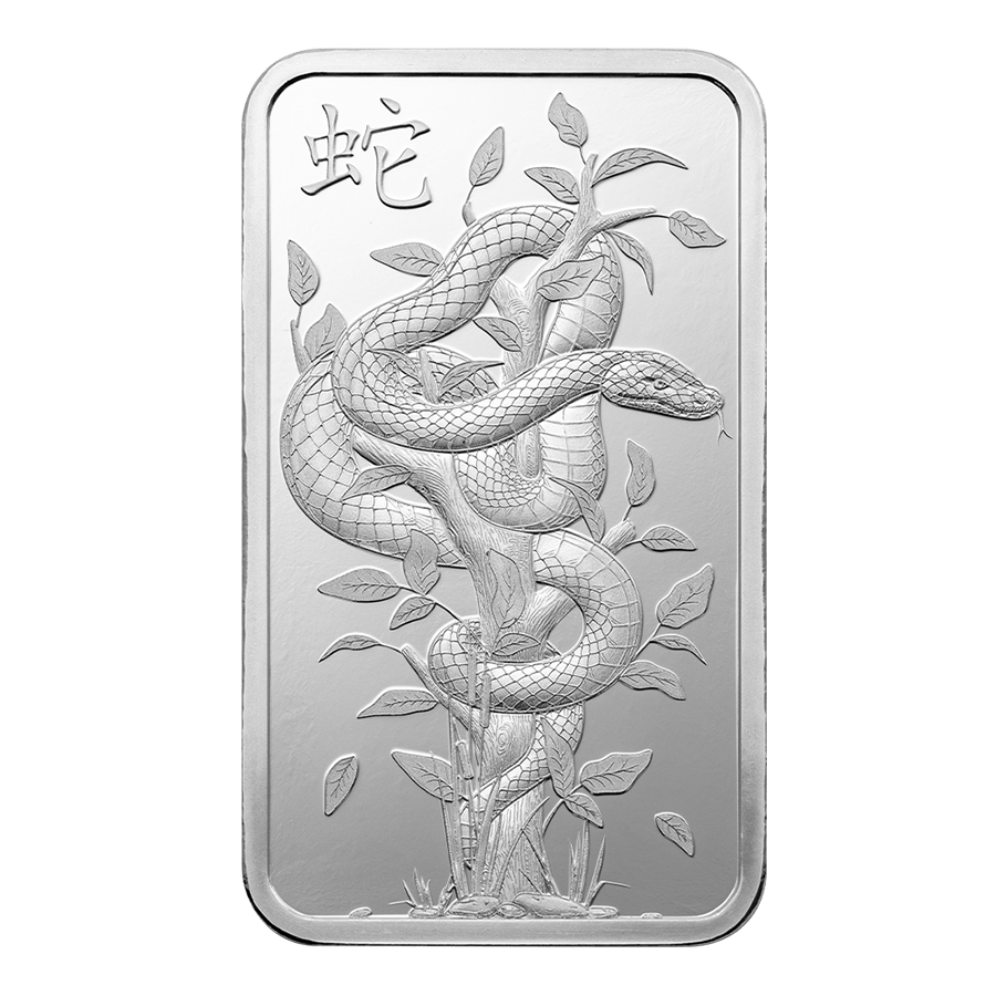 1 ounce Silver Bar - PAMP Suisse Lunar Snake 2025 thumbnail 3