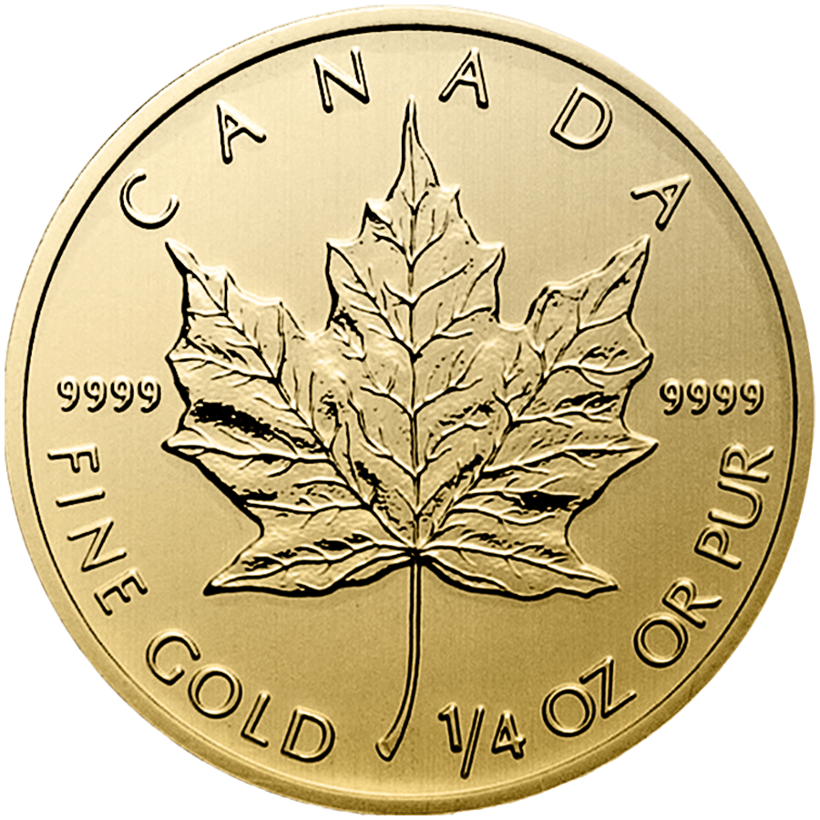 1/4 ounce Gold Coin - Maple Leaf - Mixed Years — photo 1
