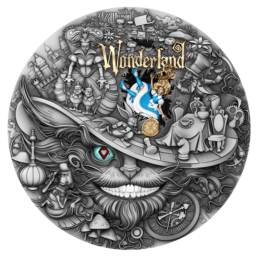 2 ounce Silver Coin - Wonderland — photo 1