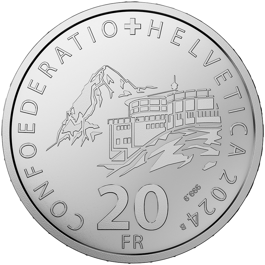 20 gram Silver Coin - Switzerland Schilthorn Proof 2024 thumbnail 2