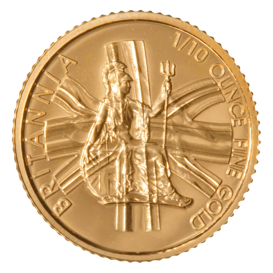 1/10 ounce Gold Coin - Britannia BU - Mixed Years — photo 1