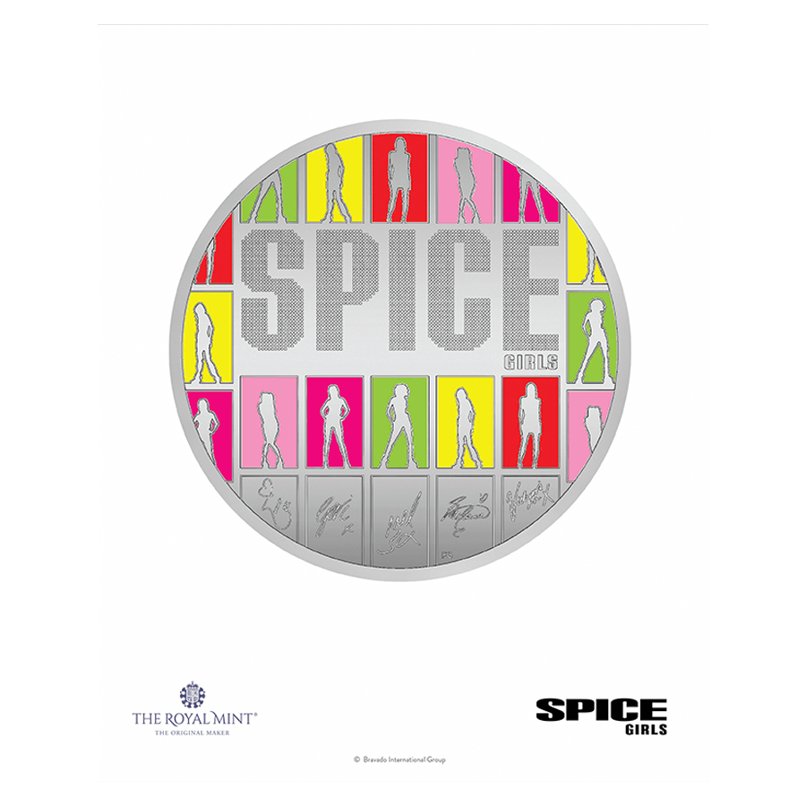 1 ounce Silver Coin - Music Legends Spice Girls Colorized Proof thumbnail 4