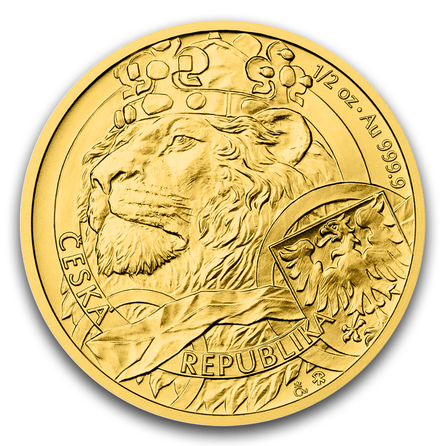 1/2 ounce Gold Coin - Czech Lion 2025 — photo 1