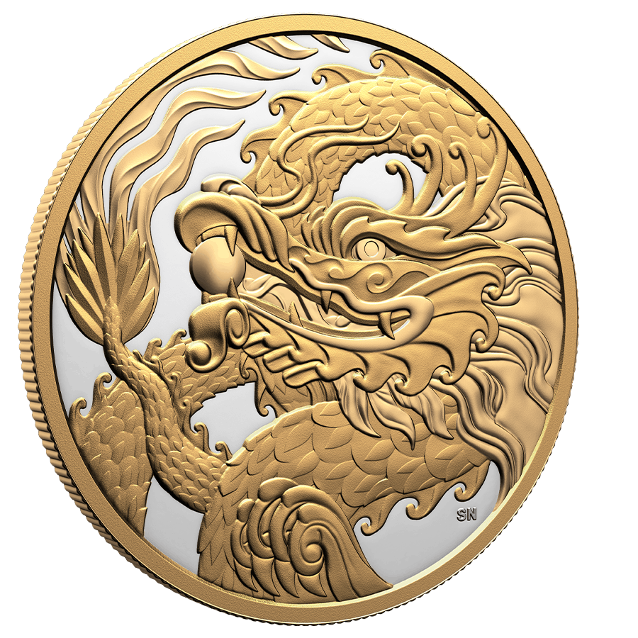 5 ounce Silver Coin - Triumphant Dragon thumbnail 3