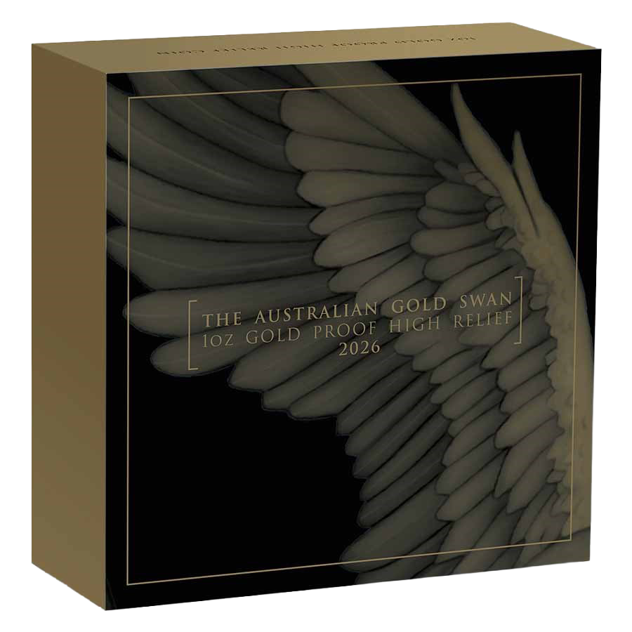 1 ounce Gold Coin -  Perth Mint 10th Anniversary Swan Proof thumbnail 5
