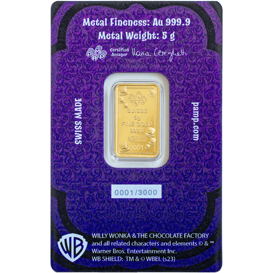 5 gram Gold Bar - Willy Wonka® thumbnail 6