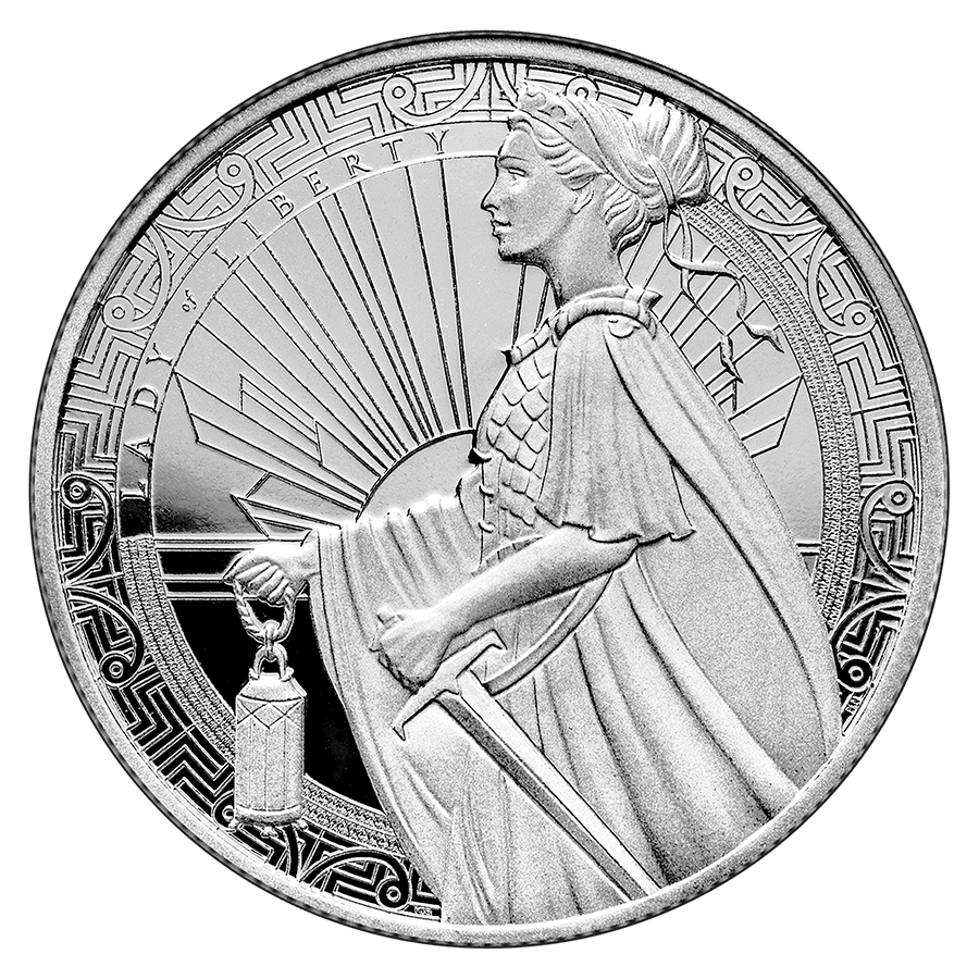 1 ounce Silver Round - Lady of Liberty — photo 1