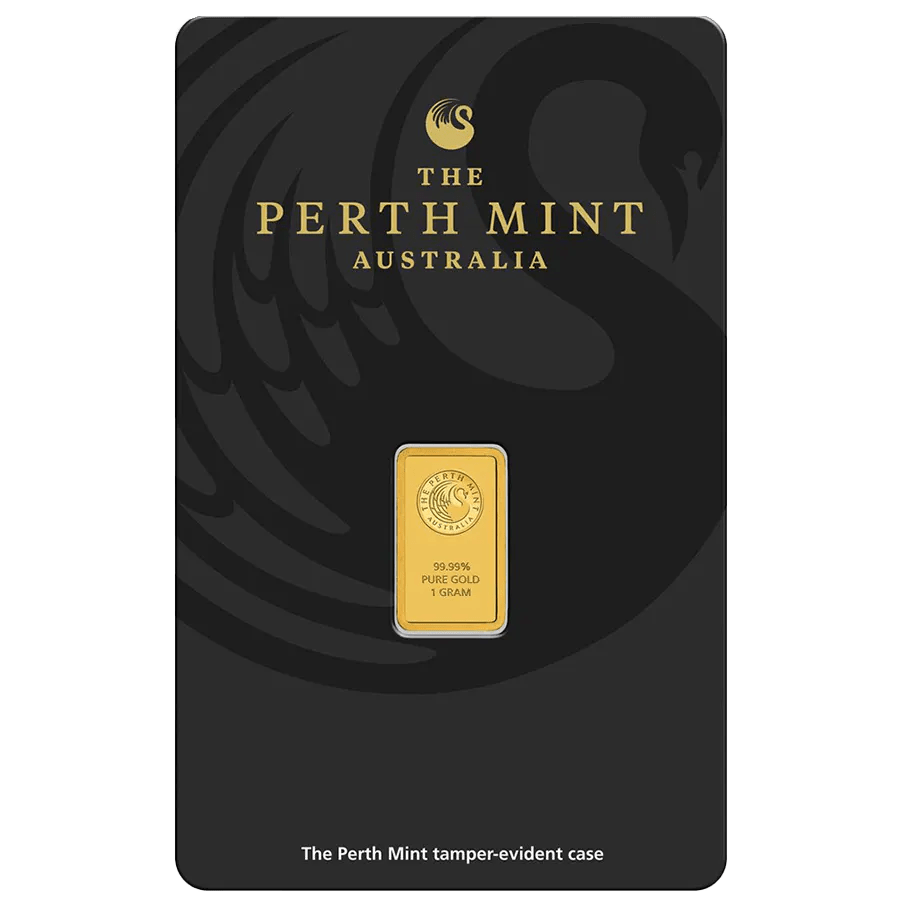 1 gram Gold Bar - The Perth Mint
