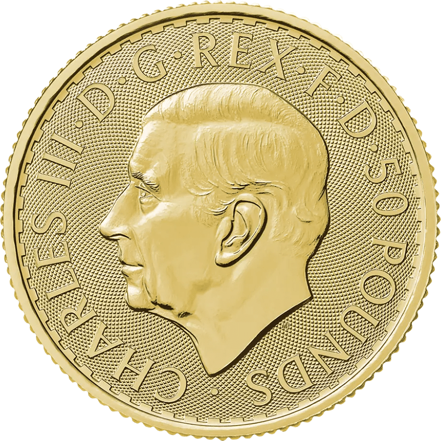 1/2 ounce Gold Coin - Britannia Charles 2025 thumbnail 2