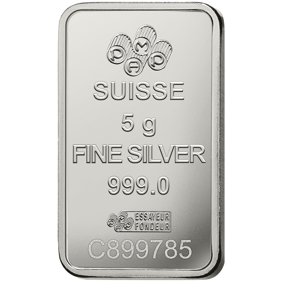 5 gram Silver Bar - PAMP Suisse Lady Fortuna thumbnail 4