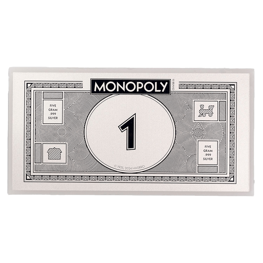 5 gram Silver Monopoly® Money — photo 1