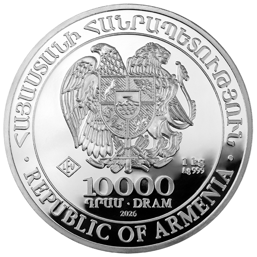 1 kilogram Silver Coin - Armenia Noah's Ark 2026 thumbnail 2