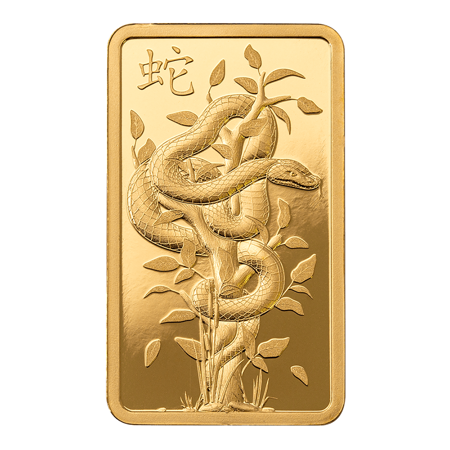 5 gram Gold Bar - PAMP Suisse Lunar Snake 2025 thumbnail 3