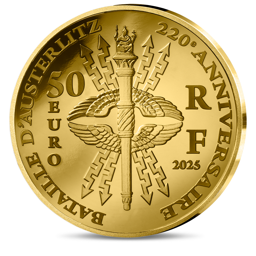1/4 ounce Gold Coin - Battle of Austerlitz thumbnail 2