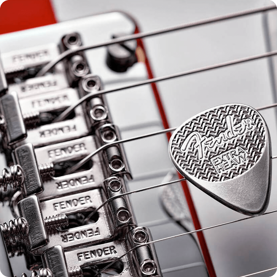 5 grams sterling Silver Fender® playable guitar Pick - PAMP Suisse thumbnail 5