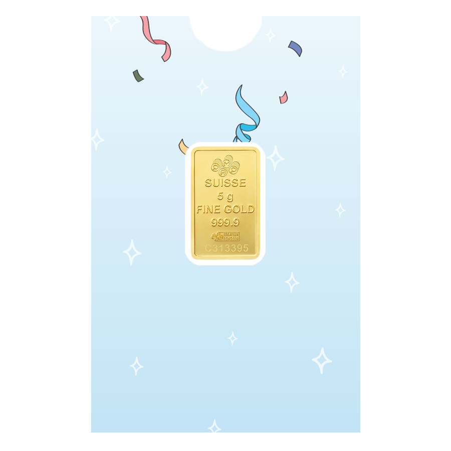 5 gram Gold bar - Lady Fortuna (with "Celebration" Gift Sleeve) thumbnail 2