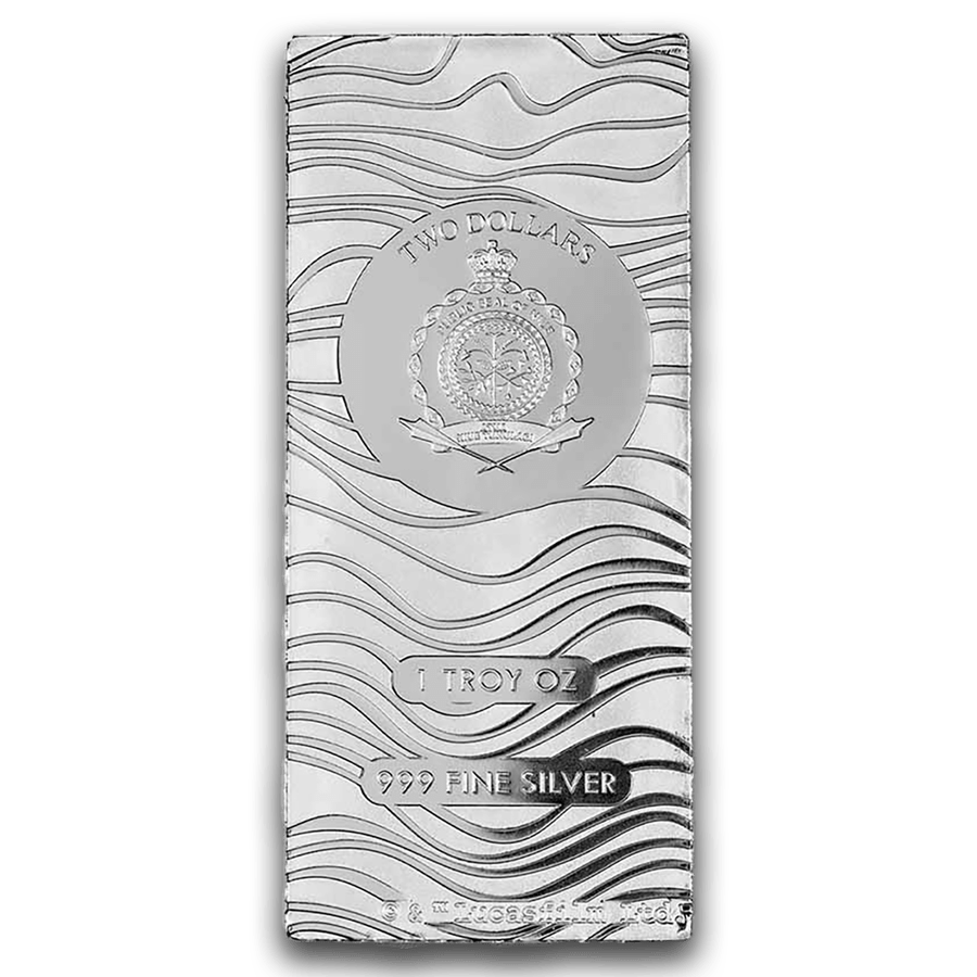 1 ounce Silver Bar - Star Wars Mandalorian Beskar Bar thumbnail 2