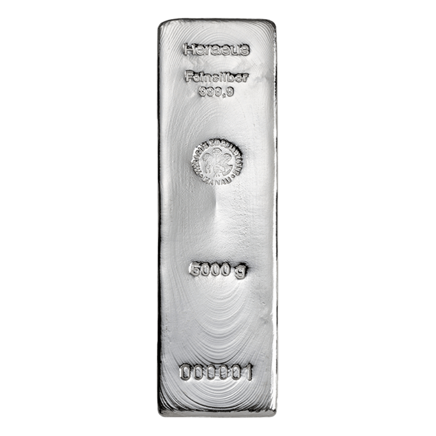 5 kg Silver Bar - Heraeus — photo 1