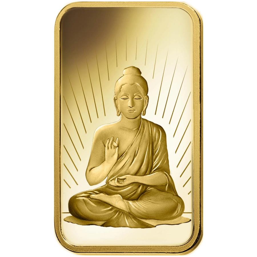 1 ounce Gold Bar - PAMP Suisse Buddha thumbnail 3