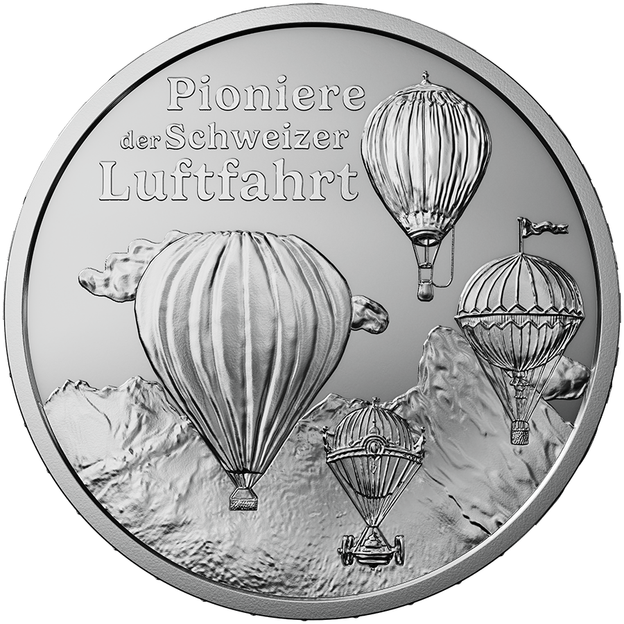 20 gram Silver Coin - Switzerland Pioneers of Aviation 2025 — photo 1