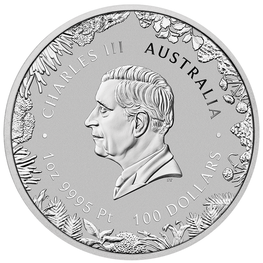 1 ounce Platinum Coin - Wonders of Australia - The Outback thumbnail 2