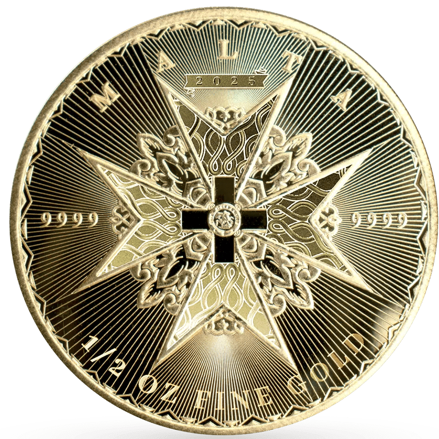 1/2 ounce Gold Coin  - Maltese Cross 2025 — photo 1