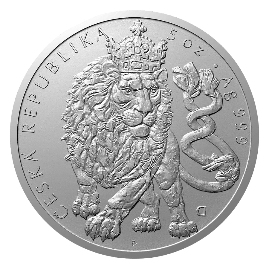 5 ounce Silver Coin - Czech Lion 2026 — photo 1