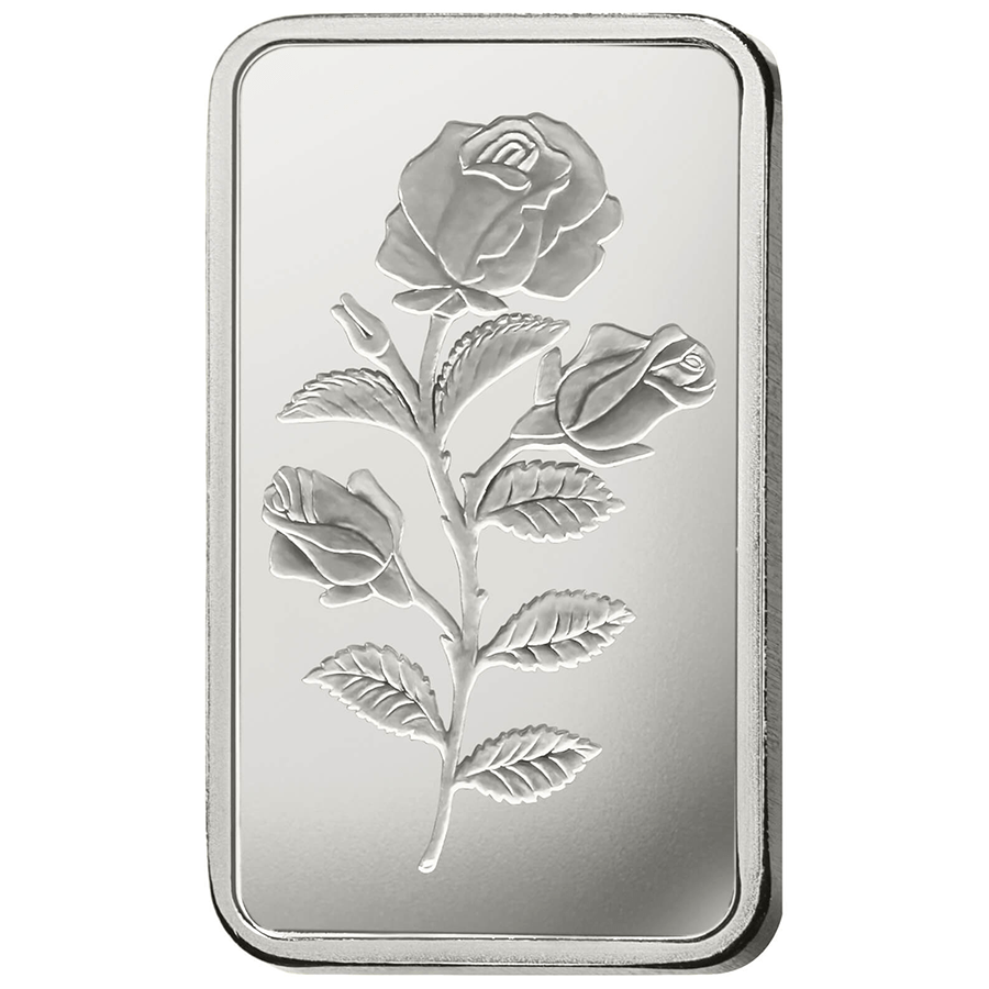 100 gram Silver Bar - PAMP Suisse Rosa thumbnail 3