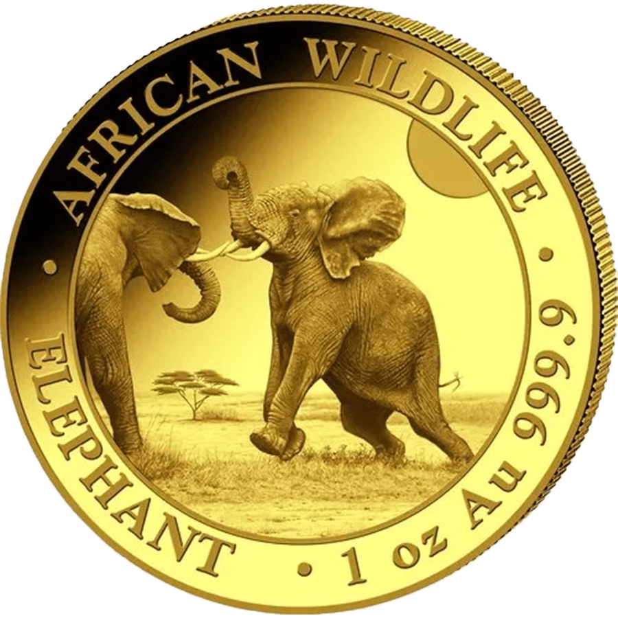 1 ounce Gold Coin - Somalia Elephant 2024	 — photo 1
