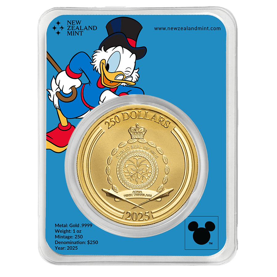 1 ounce Gold Coin - Disney Scrooge McDuck 2025 thumbnail 2