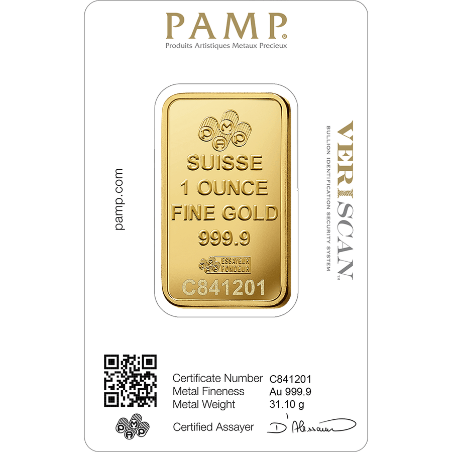 1 ounce Gold Bar - PAMP Suisse Lady Fortuna thumbnail 2