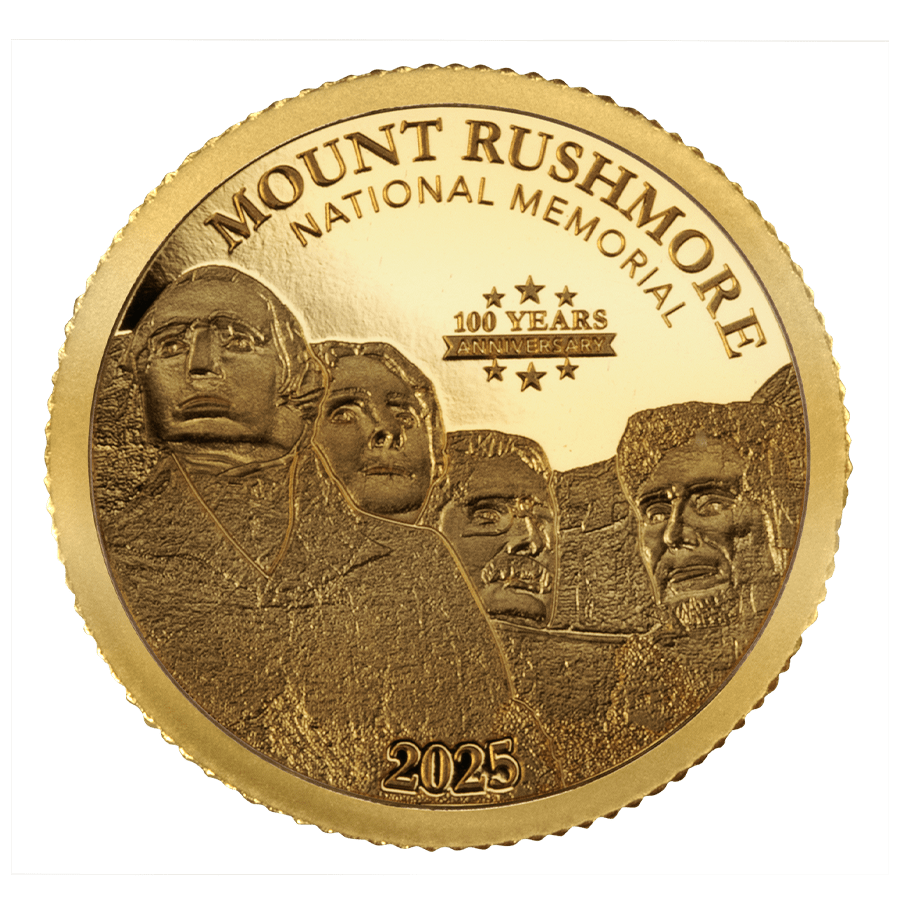 0.5 gram Gold Coin - Mount Rushmore — photo 1