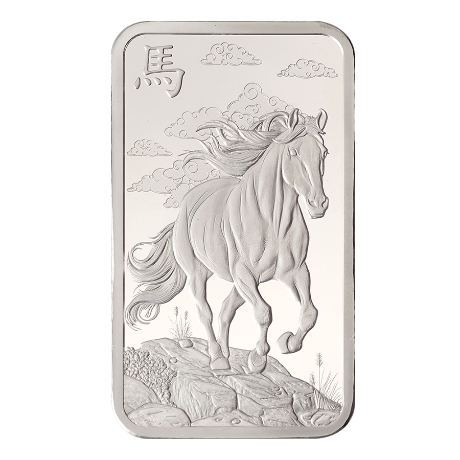 1 ounce Silver Bar - PAMP Suisse Lunar Horse 2026 thumbnail 3