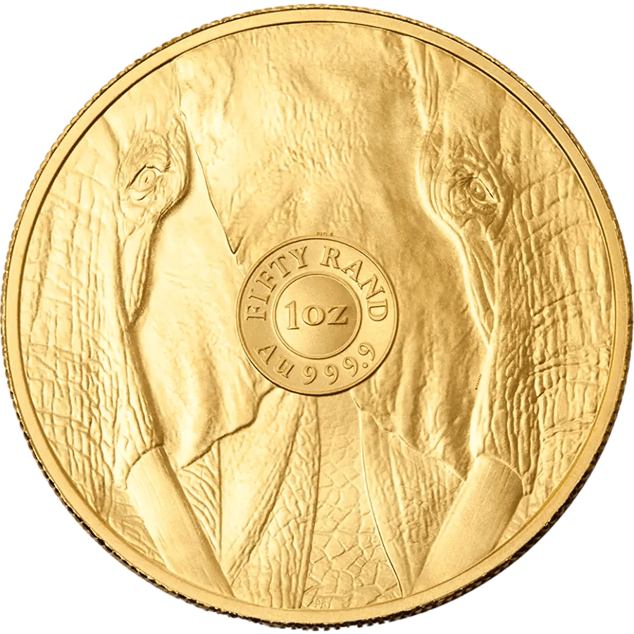 1 ounce Gold Coin - South Africa Big Five Elephant 2025 thumbnail 2