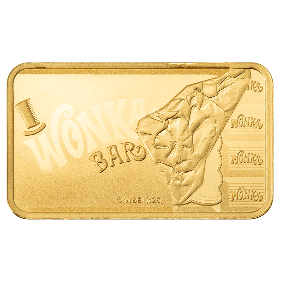 5 gram gold Bar - Wonka Chocolate thumbnail 3