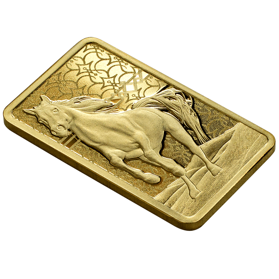 5 gram Gold Bar - PAMP Suisse Arabian Horse (with frame) thumbnail 8
