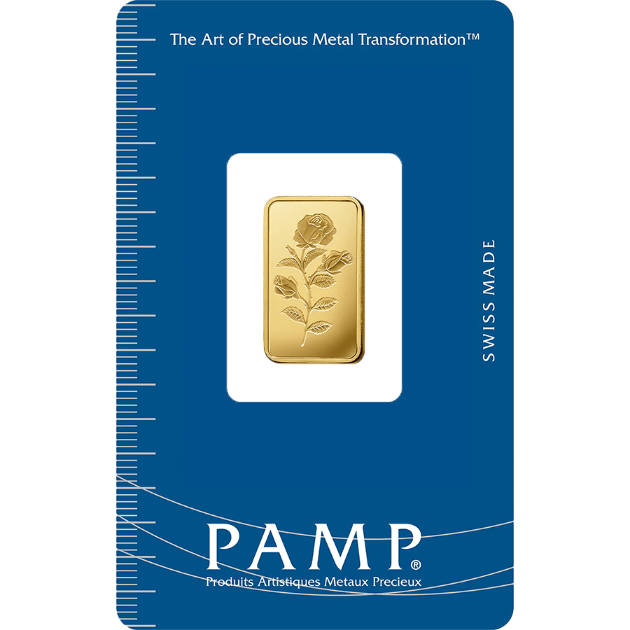 5 gram Gold Bar - PAMP Suisse Rosa — photo 1