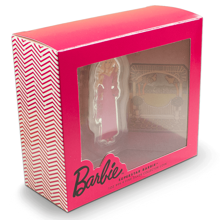 1 ounce Silver Coin I Love Barbie™ - Superstar Barbie™ thumbnail 6