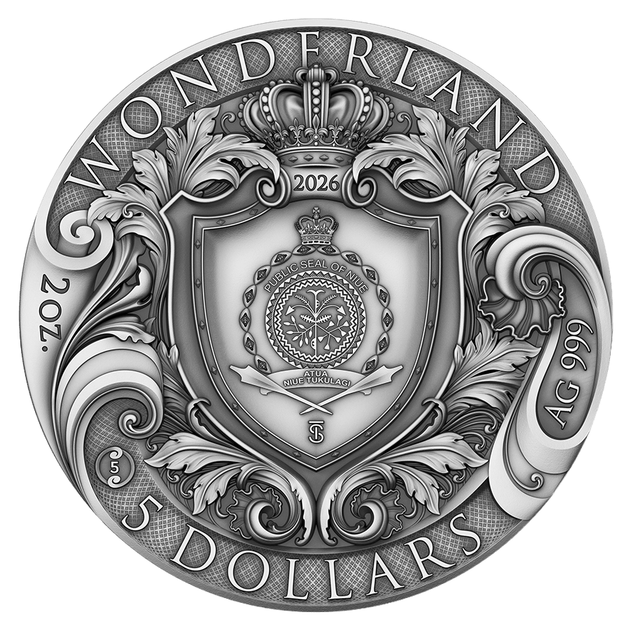 2 ounce Silver Coin - Wonderland thumbnail 2
