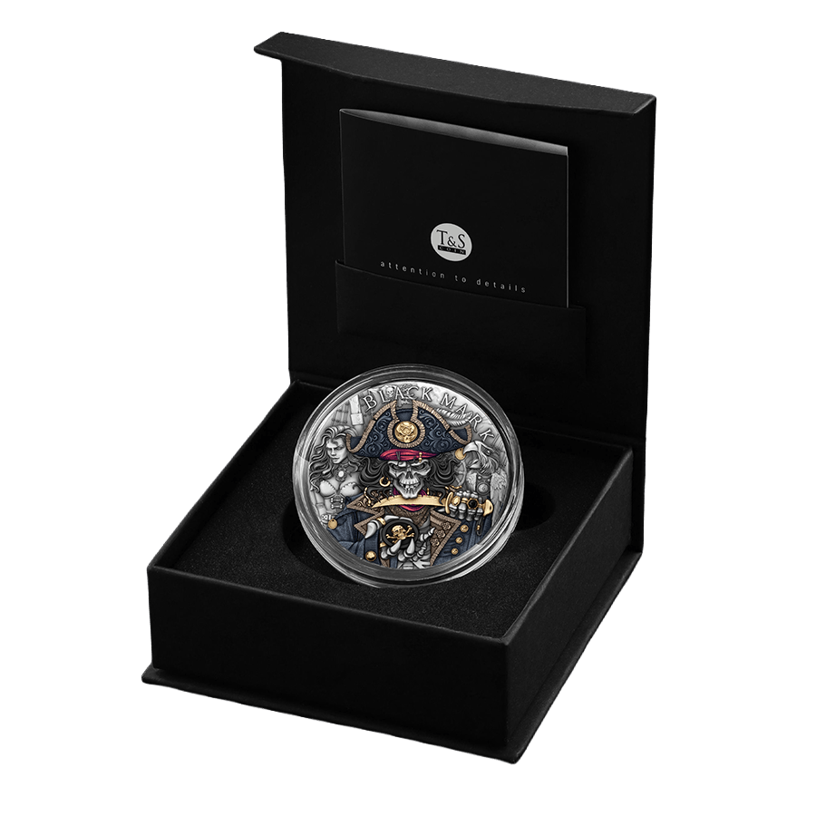 2 ounce Silver Coin - Pirate Black Mark thumbnail 3