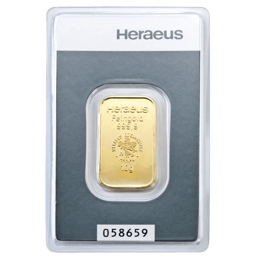 10 gram Gold Bar - Heraeus — photo 1