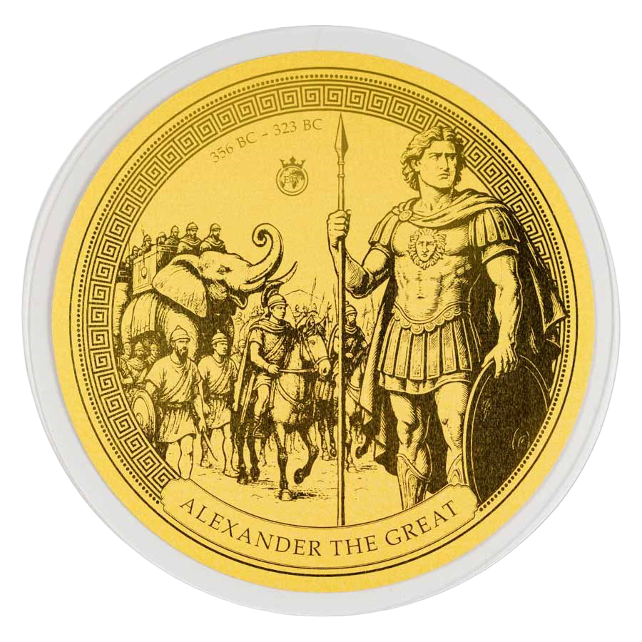 1/100 oz Gold Coin - Emperors of the World - Alexander the Great 2026 thumbnail 3