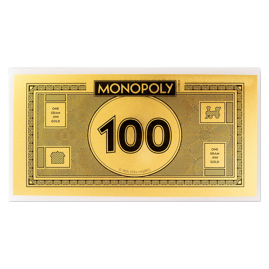 1 gram Gold Monopoly® Money — photo 1