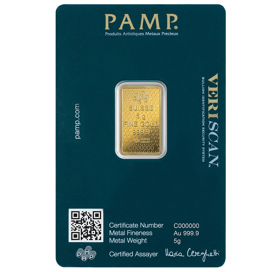 5 gram Gold Bar - Lady Fortuna 45th Anniversary thumbnail 2
