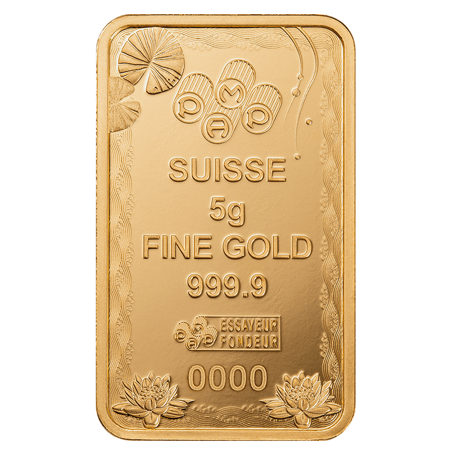 5 gram Gold Bar - PAMP Suisse Good Luck - Koi Fish thumbnail 4