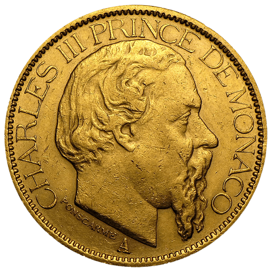 100 Monaco Francs Gold Coin - Mixed Years — photo 1